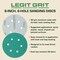 Legit Grit 6 inch Sand paper Disc, 6-Hole, 60 Grit, 50PK LG6-660-50 - alternate 4